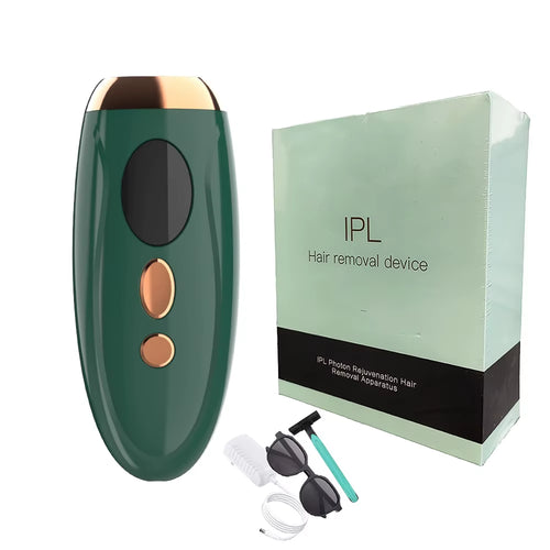 Experience Effortless Hair Removal with the Painless IPL Laser Epilator - 999,999 Flashes for Safe and Smooth Skin on Face, Body & Bikini